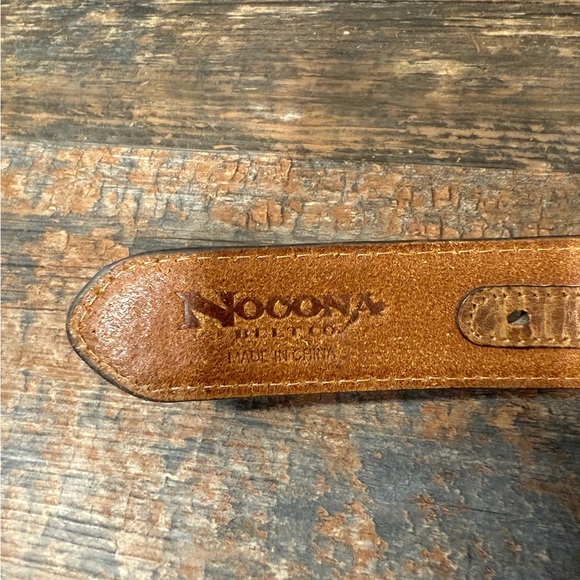 Nocona Brown Leather Braided Womens Belt with Silver Buckle AS IS - Picture 4 of 6